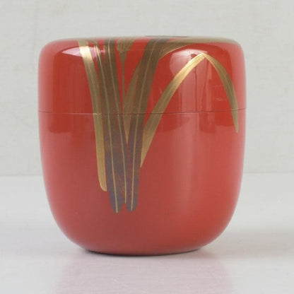 Narcissus Suisen Maki-e O-Natsume Tea Caddy by Sakashita Yuho Yamanaka-nuri