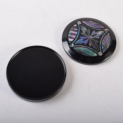 Tokuyama Yutetsu Aogai Shippo Kogo Mother-of-Pearl Incense Container