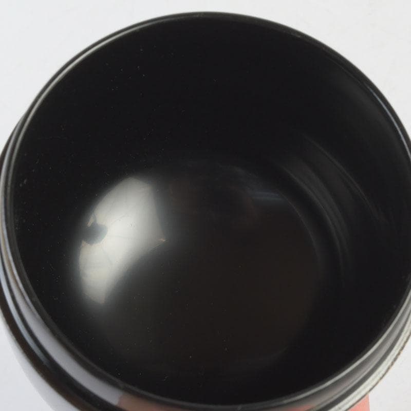 Japanese Lacquer Natsume Tea Caddy — Hoshiami Drying Nets Maki-e on Black Urushi | Tsubota Haruhiko | Tomobako