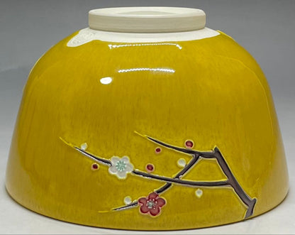 Haru no Ogawa Kochi-yaki Chawan by Nakamura Suiran — Spring River Tea Bowl
