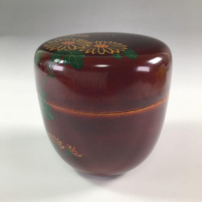 Wada Kinsai Gold Maki-e Chrysanthemum Chu-Natsume Daitoku-ji Authentication