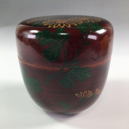 Wada Kinsai Gold Maki-e Chrysanthemum Chu-Natsume Daitoku-ji Authentication