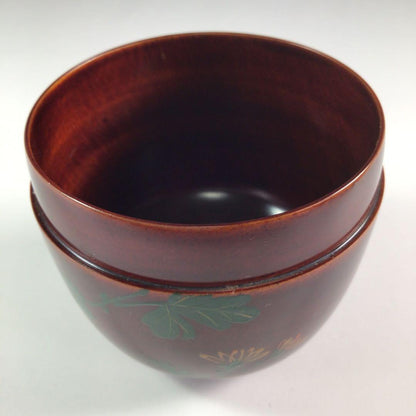 Wada Kinsai Gold Maki-e Chrysanthemum Chu-Natsume Daitoku-ji Authentication