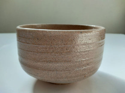 Takemura Rizaemon — E-Karatsu Tea Bowl with Pine Iron Painting and Dripping White Glaze