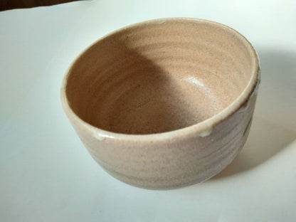 Takemura Rizaemon — E-Karatsu Tea Bowl with Pine Iron Painting and Dripping White Glaze