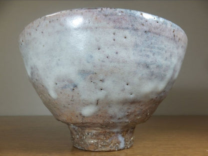 Hatano Zenzo Hagi Tea Bowl - Shigetsu Kiln Lavender Glaze Chawan with Signed Box