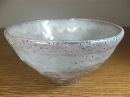 Hatano Zenzo Hagi Tea Bowl - Shigetsu Kiln Lavender Glaze Chawan with Signed Box
