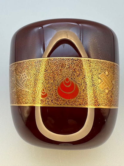 Takara-zukushi Natsume by Oya Yoshio – Japanese Tea Caddy – Treasure Makie – Japan