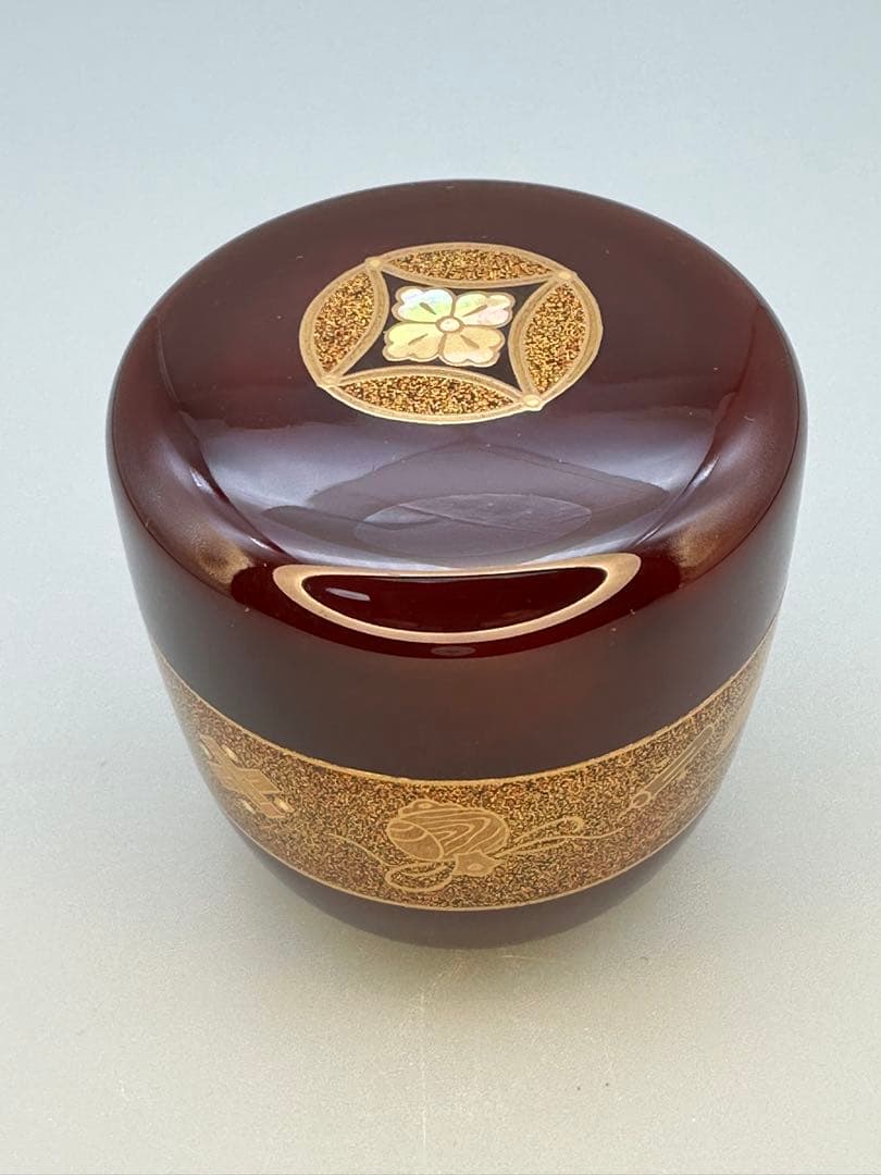 Takara-zukushi Natsume by Oya Yoshio – Japanese Tea Caddy – Treasure Makie – Japan
