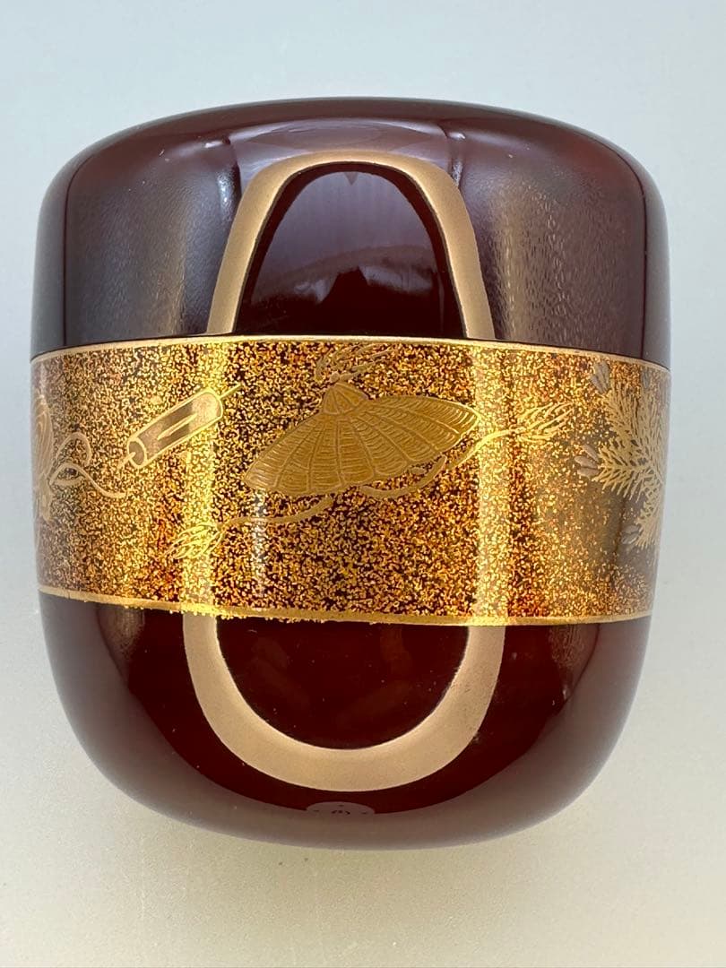 Takara-zukushi Natsume by Oya Yoshio – Japanese Tea Caddy – Treasure Makie – Japan