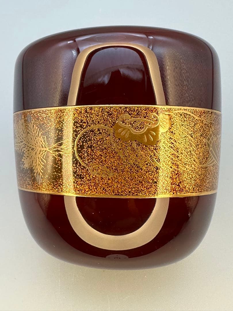 Takara-zukushi Natsume by Oya Yoshio – Japanese Tea Caddy – Treasure Makie – Japan