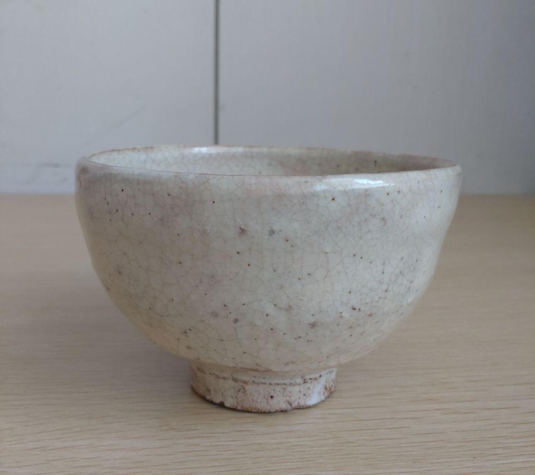 12th Tahara Tobei Hagi Kannyu Chawan - Tall Cylindrical Tea Bowl with Signed Box