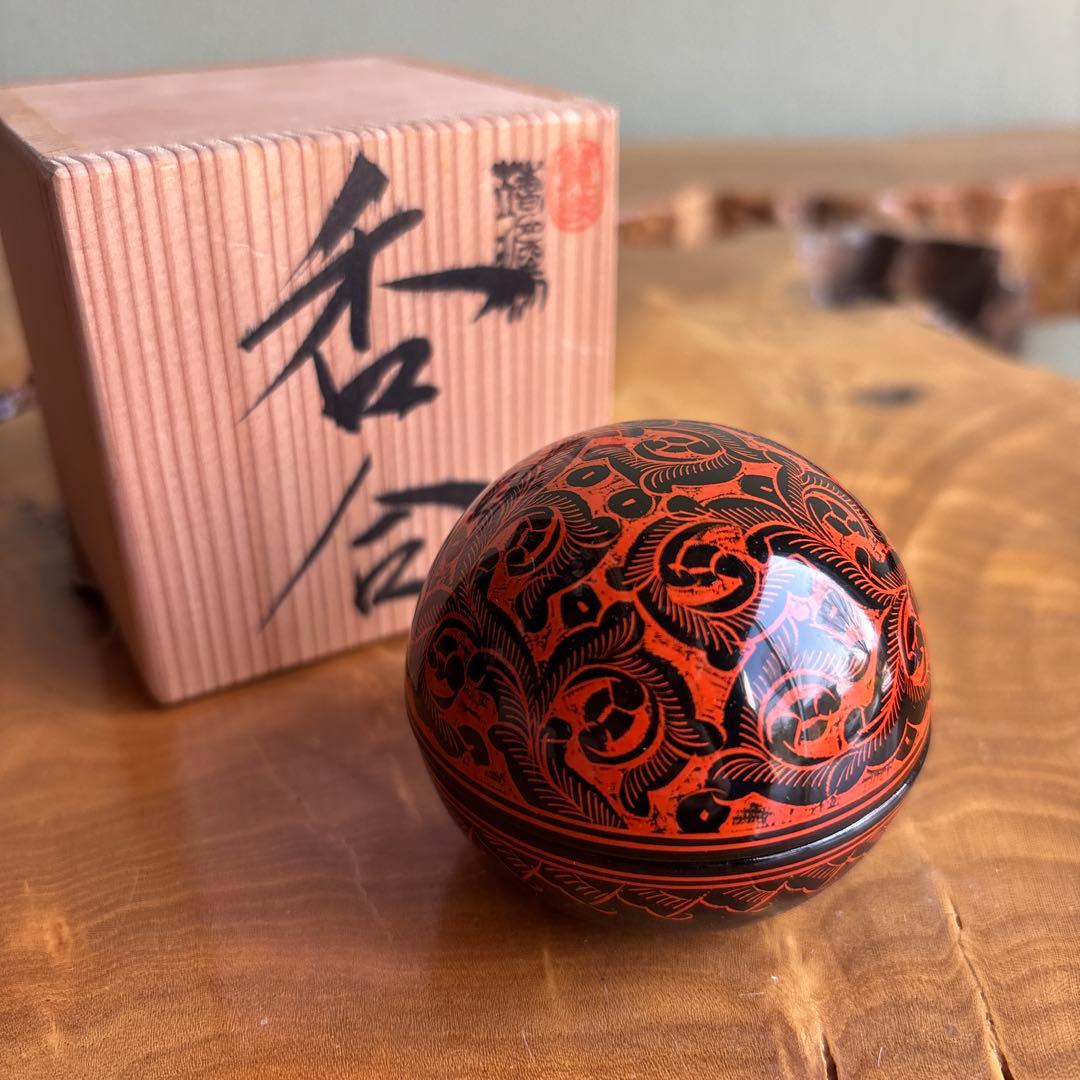 Incense Container Kinma Lacquer Sanuki Kogo by Tomiyama Shōsai