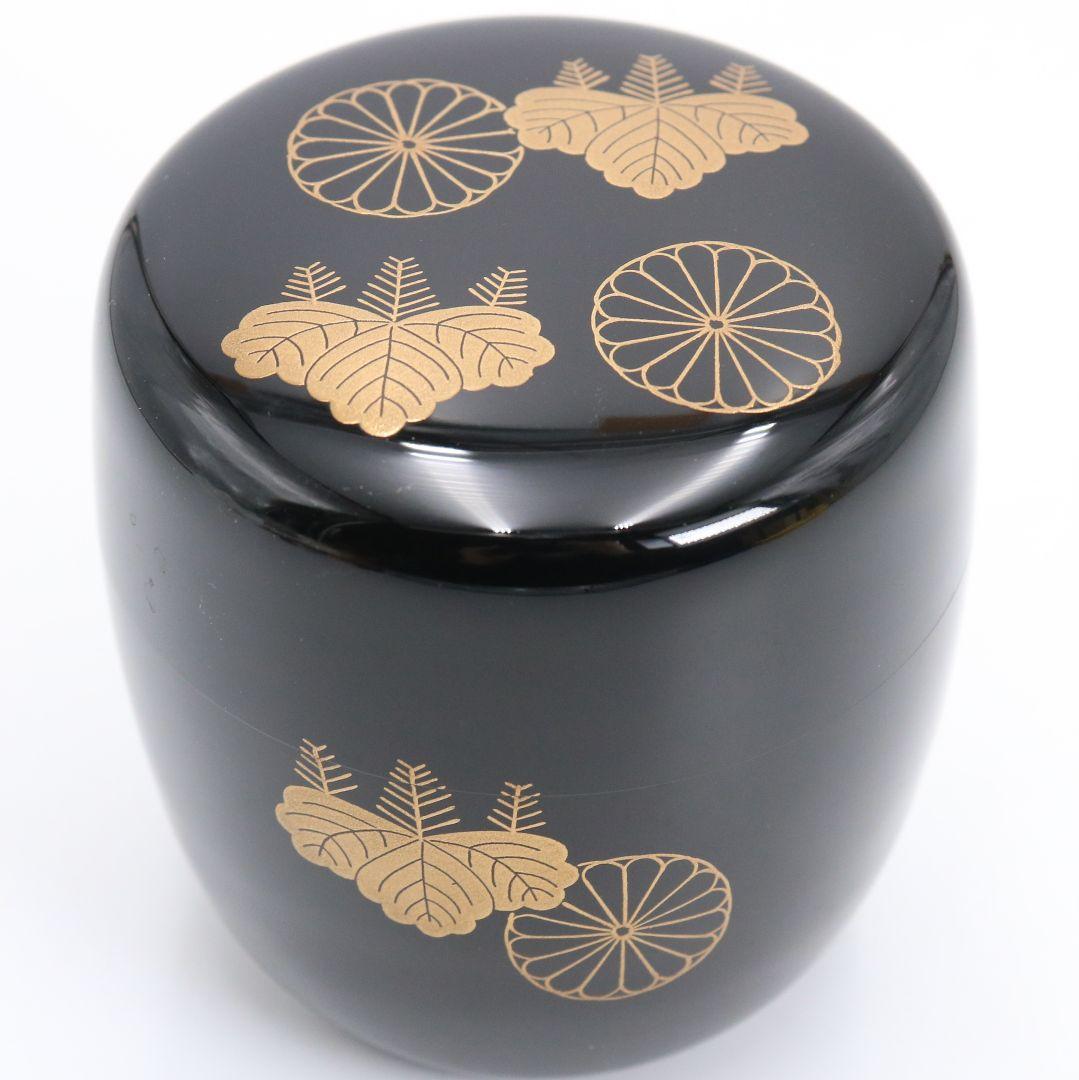 Takeuchi Kosai Kodaiji Maki-e Chu-Natsume | Kiri Kiku Lacquer Tea Caddy