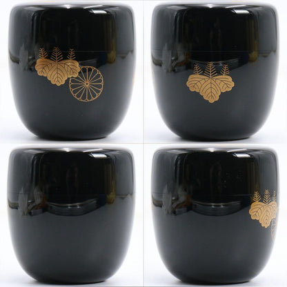 Takeuchi Kosai Kodaiji Maki-e Chu-Natsume | Kiri Kiku Lacquer Tea Caddy