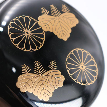 Takeuchi Kosai Kodaiji Maki-e Chu-Natsume | Kiri Kiku Lacquer Tea Caddy