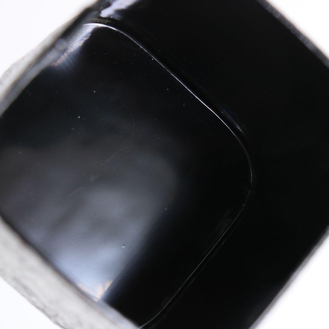 Black Ikkan-bari Yoshinoyama Maki-e Tea Caddy by Nakamura Soetsu with Signed Box
