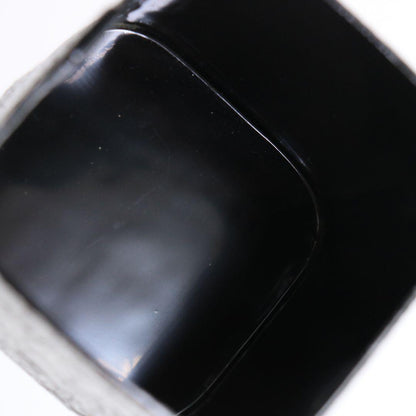 Black Ikkan-bari Yoshinoyama Maki-e Tea Caddy by Nakamura Soetsu with Signed Box