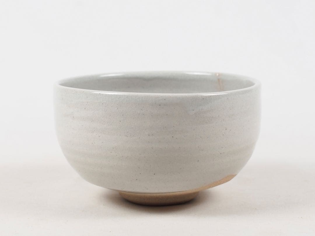 Shinshoji-yaki Chawan by Fujimoto Meisei with Zen Calligraphy, Signed Box