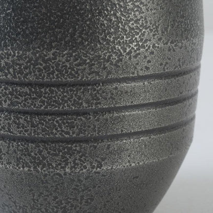 Tin Guinomi Sake Cup by Nakamura Kouzan — Ishime Textured Pewter Vessel, Signed Box