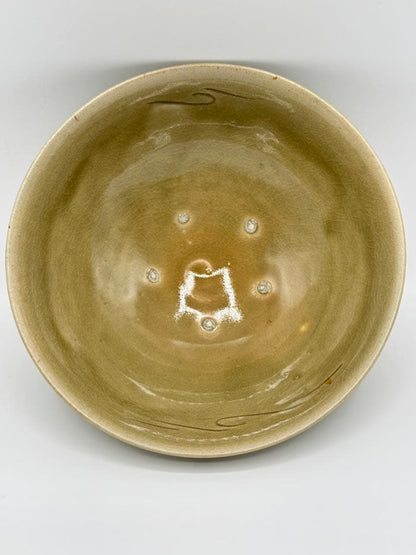 Dragonfly Motif Tada Ware Tea Bowl by Unkei II - Katsumushi Chawan with Signed Box