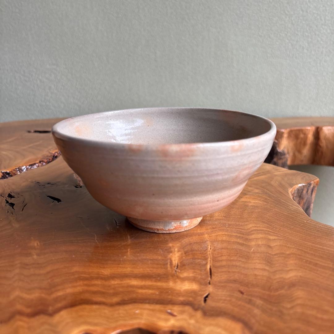 Hagi Ware Matcha Bowl by Nakamura Shodo — Ohon-de Blush Glaze, Signed Wooden Box