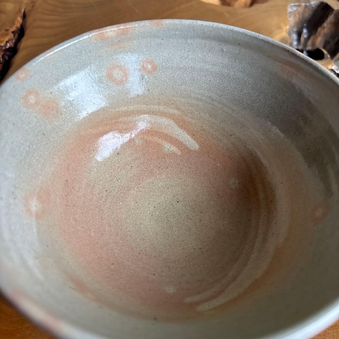 Hagi Ware Matcha Bowl by Nakamura Shodo — Ohon-de Blush Glaze, Signed Wooden Box