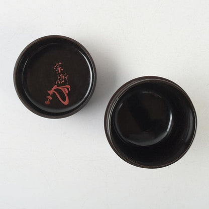 Sōkō Moon and Swallow Gold Maki-e Chu-Natsume with Kakitsuke Box