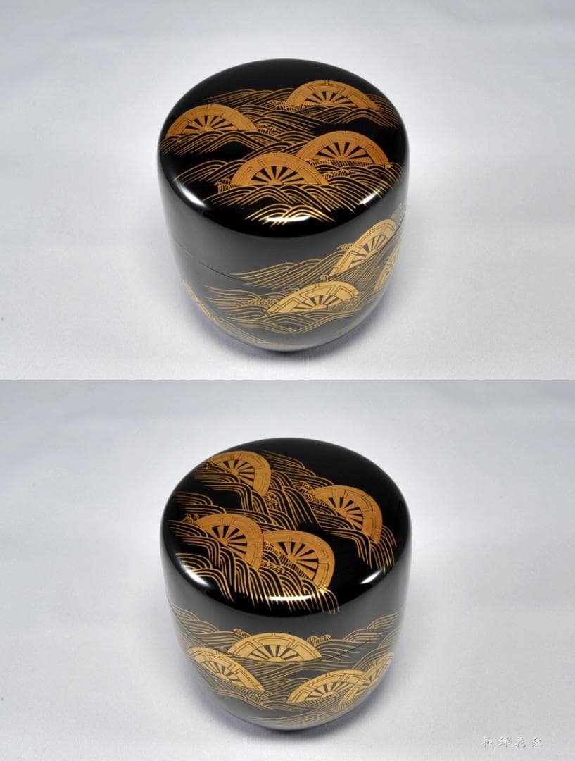 Katawaguruma Maki-e Oo-Natsume by Nakamura Soin — Kaga Lacquer Silver Interior