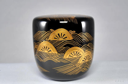 Katawaguruma Maki-e Oo-Natsume by Nakamura Soin — Kaga Lacquer Silver Interior