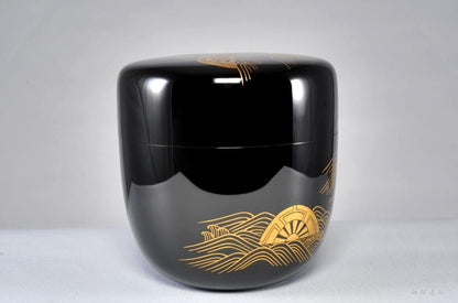 Katawaguruma Maki-e Oo-Natsume by Nakamura Soin — Kaga Lacquer Silver Interior