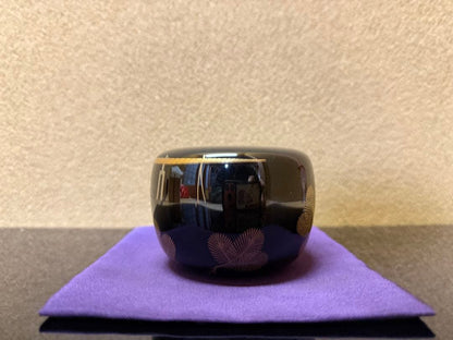 Murata Hyakusen Kaga Maki-e Hira-Natsume 'Shimekazari' - Gold Lacquer Tea Caddy