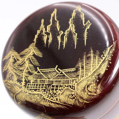 Fujiwara Seisuke (Seiu) — Rokaku Sansui Chinkin Natsume, Tame-Nuri