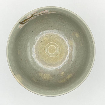 Hanasaka Jiisan Bowl by Terao Tozo – Kenzan Style Chawan – Sakura Art – Japan