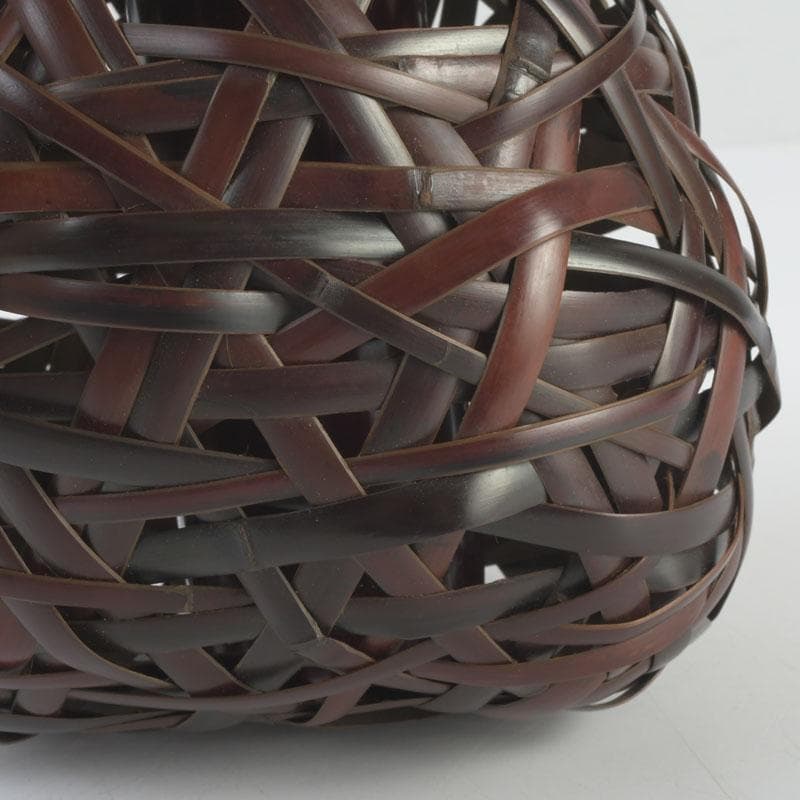 Hovibi Bamboo Flower Basket by Chikuhou Antique Craft Decor