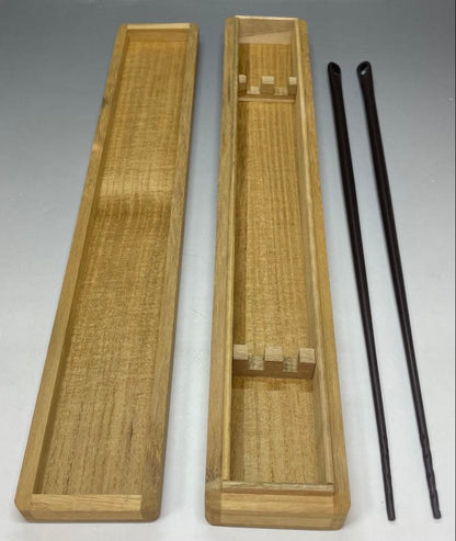 Iron Kazari Hibashi Fire Chopsticks by Kimura Seigoro - Rikyū-gonomi Tea Ceremony