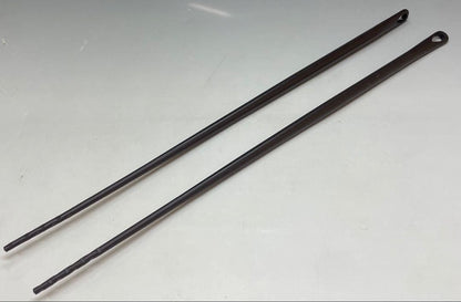 Iron Kazari Hibashi Fire Chopsticks by Kimura Seigoro - Rikyū-gonomi Tea Ceremony