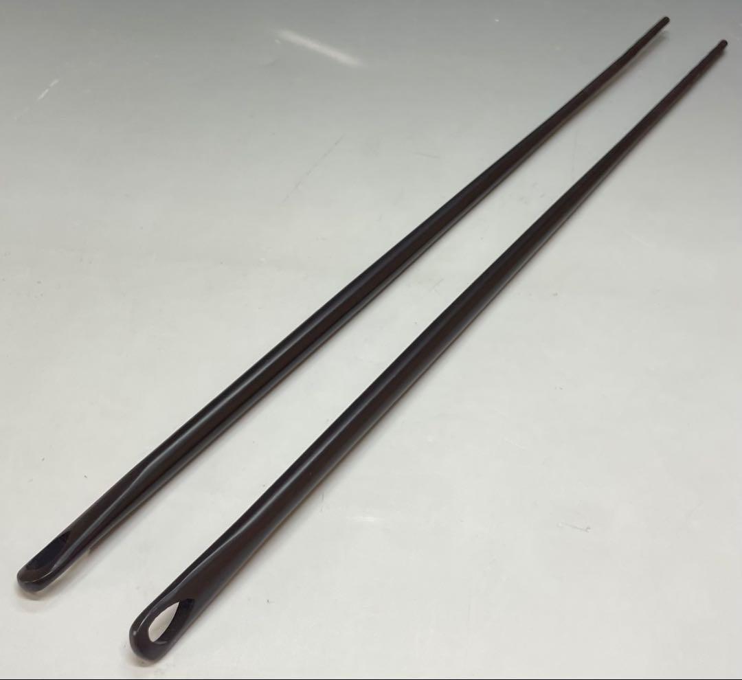 Iron Kazari Hibashi Fire Chopsticks by Kimura Seigoro - Rikyū-gonomi Tea Ceremony