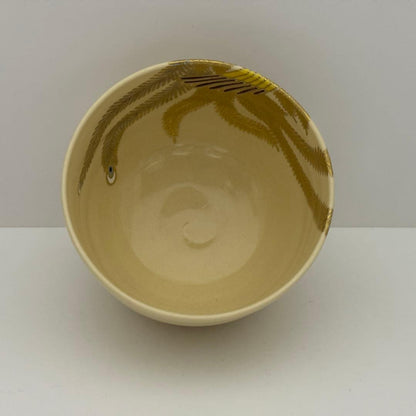 Awata-yaki Phoenix Tea Bowl by Yasuda Hiroto — Kagiya Kiln Gold Houou Chawan with Tomobako