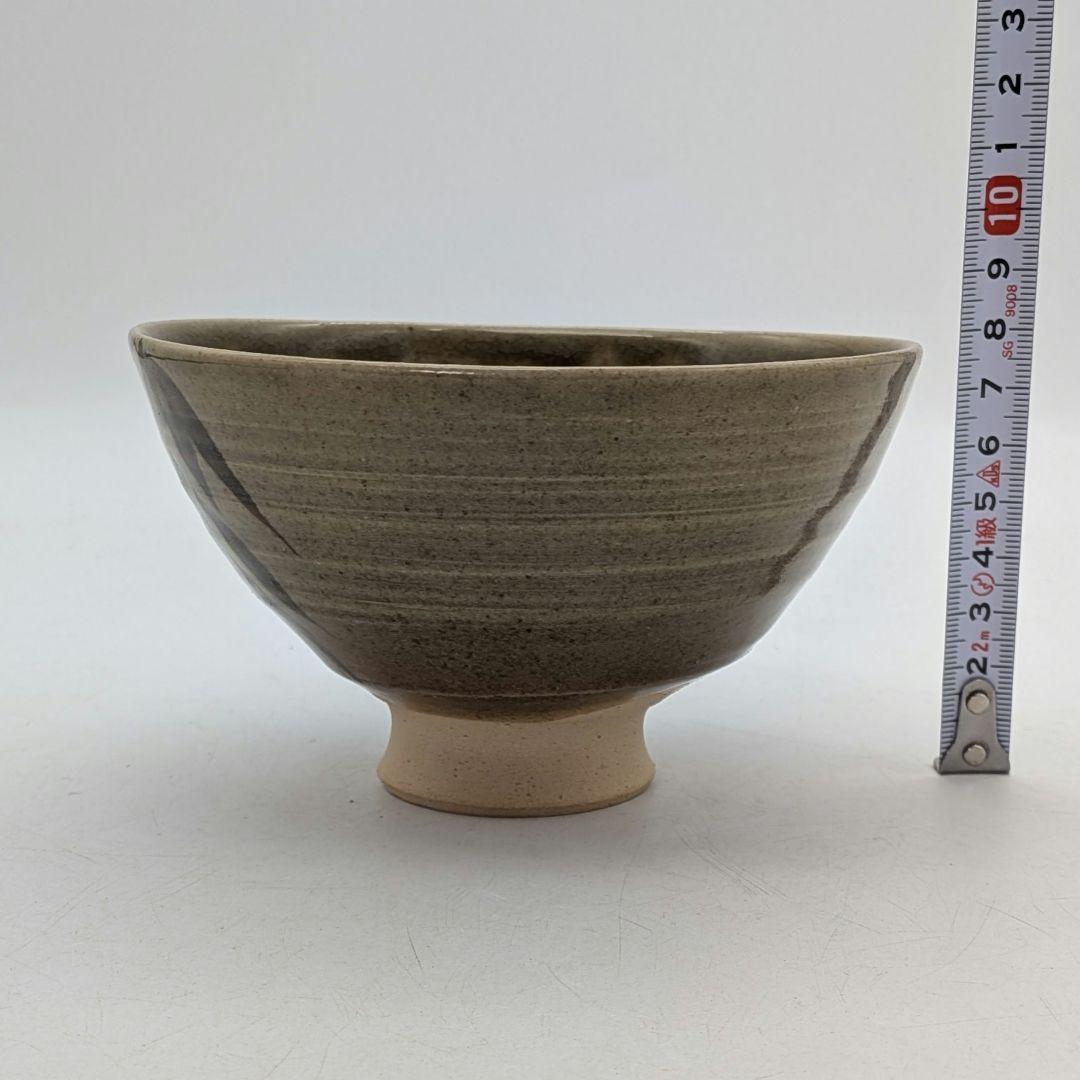 Matsumoto Manabu Mushiake-yaki Bamboo Tea Bowl — Iron Painting, Tomobako