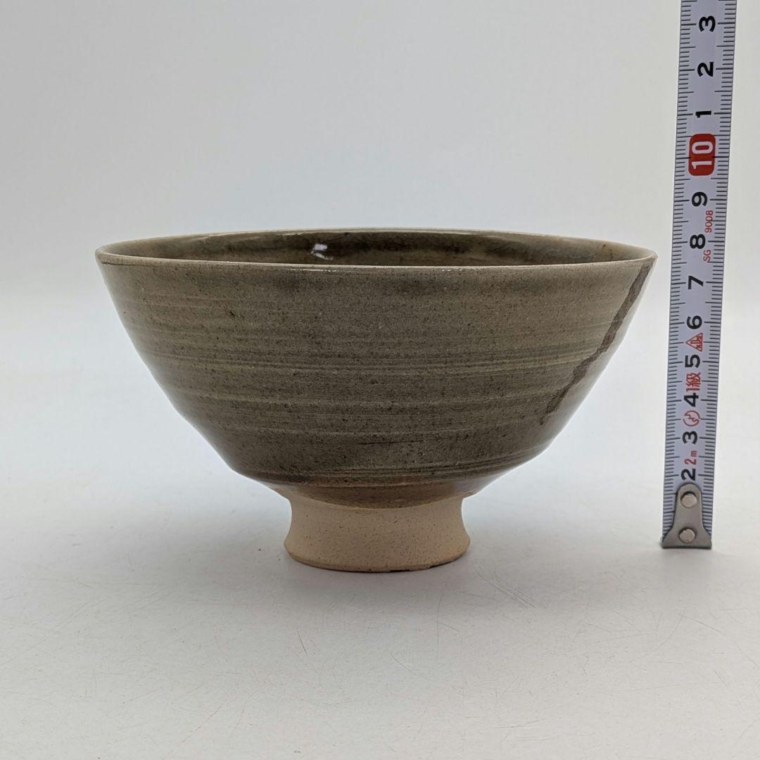 Matsumoto Manabu Mushiake-yaki Bamboo Tea Bowl — Iron Painting, Tomobako