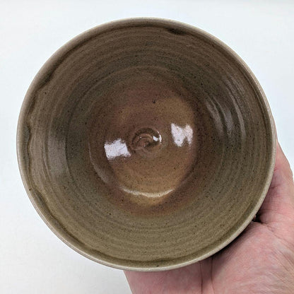 Matsumoto Manabu Mushiake-yaki Bamboo Tea Bowl — Iron Painting, Tomobako