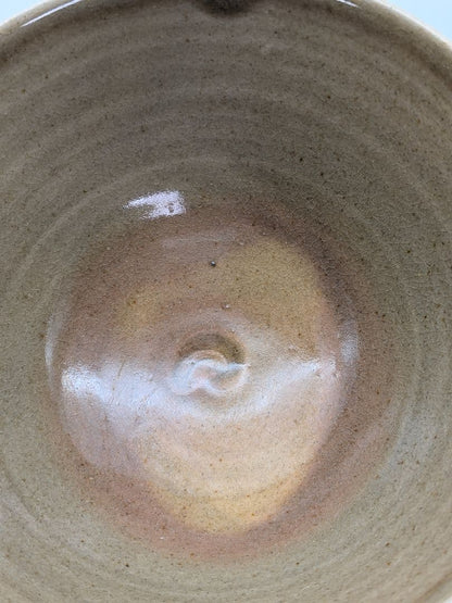 Matsumoto Manabu Mushiake-yaki Bamboo Tea Bowl — Iron Painting, Tomobako