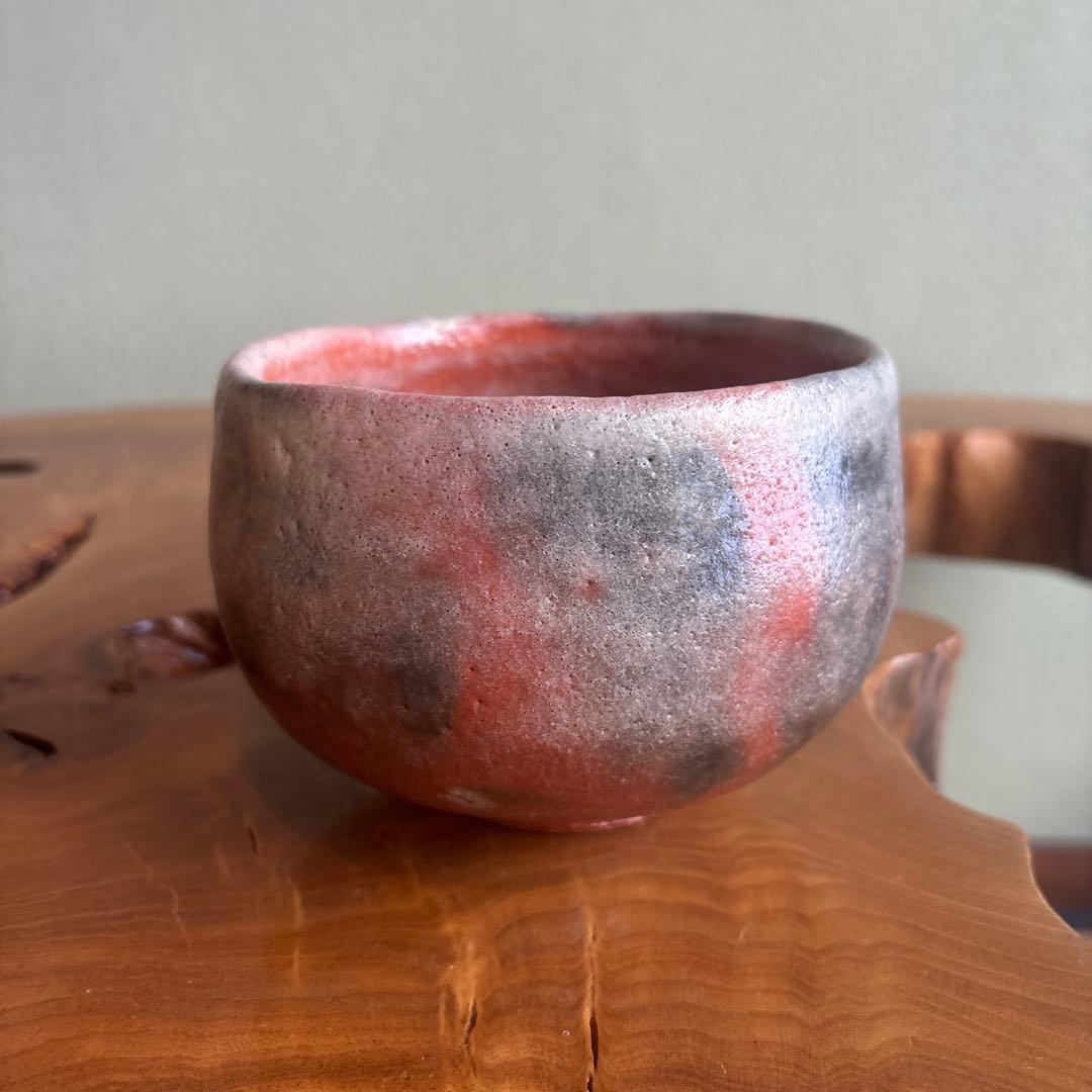 Fujisawa Kurizan Aka-Raku Tea Bowl, Signed Tomobako