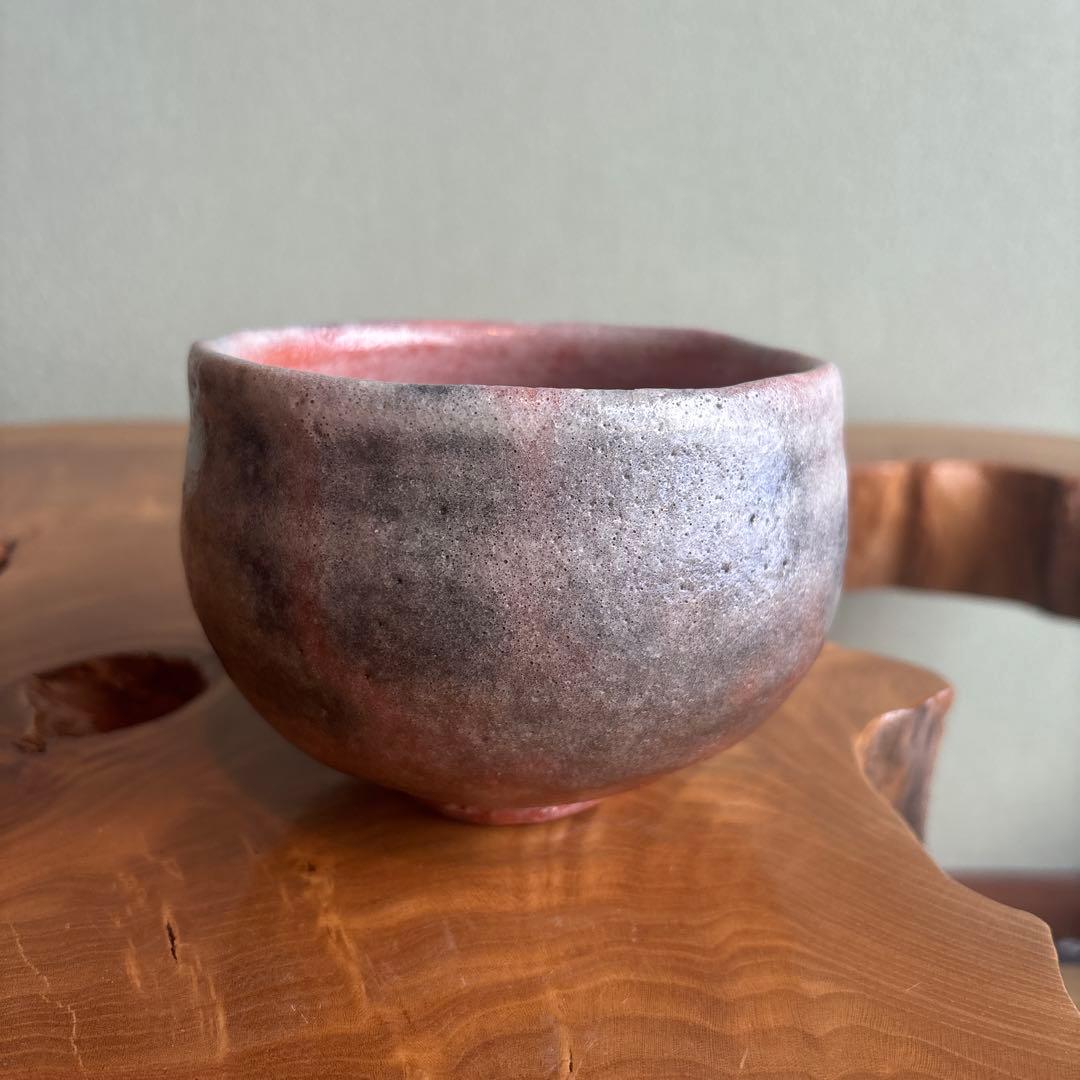 Fujisawa Kurizan Aka-Raku Tea Bowl, Signed Tomobako