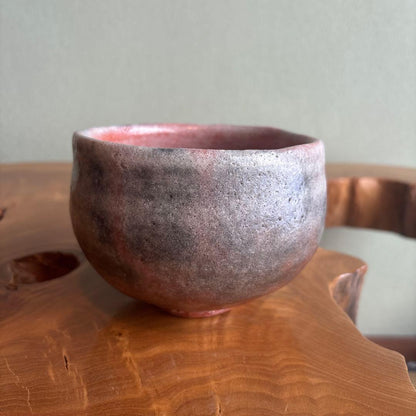 Fujisawa Kurizan Aka-Raku Tea Bowl, Signed Tomobako