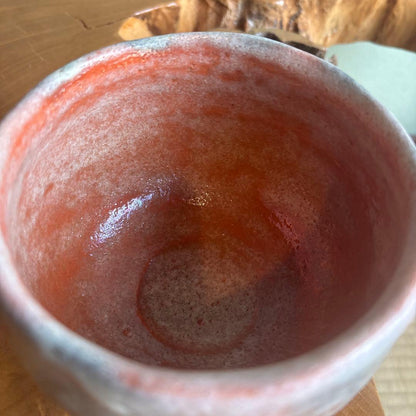 Fujisawa Kurizan Aka-Raku Tea Bowl, Signed Tomobako