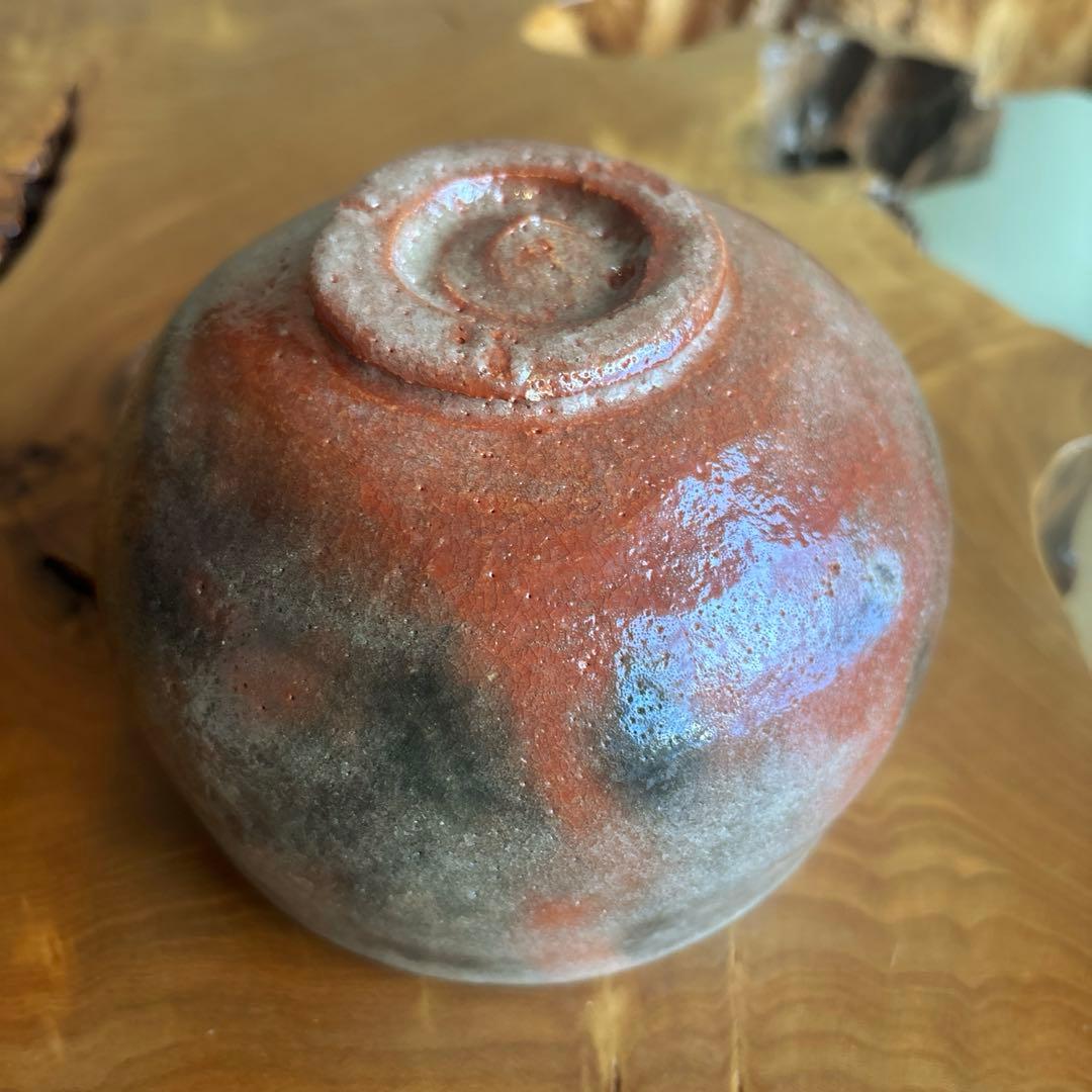 Fujisawa Kurizan Aka-Raku Tea Bowl, Signed Tomobako
