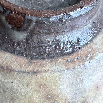 Shin Han-gyun Korean Kohiki Tea Bowl Iron Brush Chawan