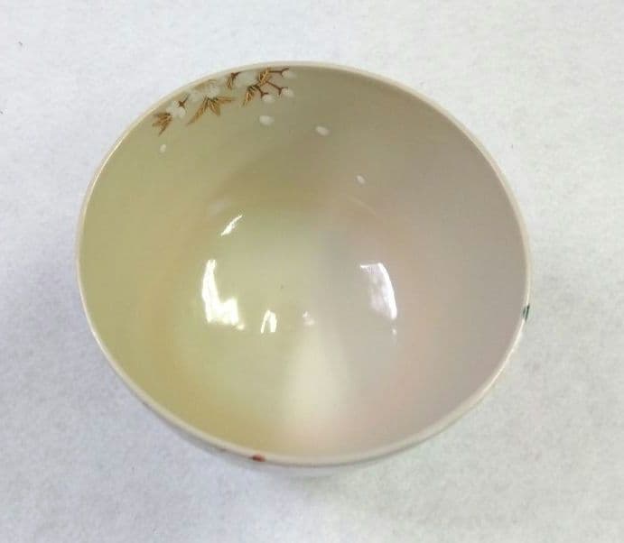 Kato Hakka Yamazakura Chawan — Iro-e Cherry Blossom Tea Bowl, Kyo-yaki Kyoto Ceramics, Tomobako, Japanese Tea Ceremony